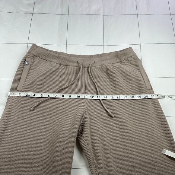 Figs Lounge Pants Womens XL Ribbed Knit Wide Leg Athleisure Drawstring Stretch - Picture 7 of 11